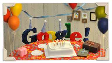 13º aniversario de Google
