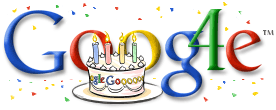 Celebración del 4º cumpleaños de Google
