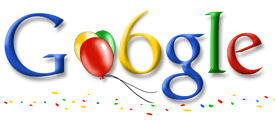 Celebración del 6º cumpleaños de Google