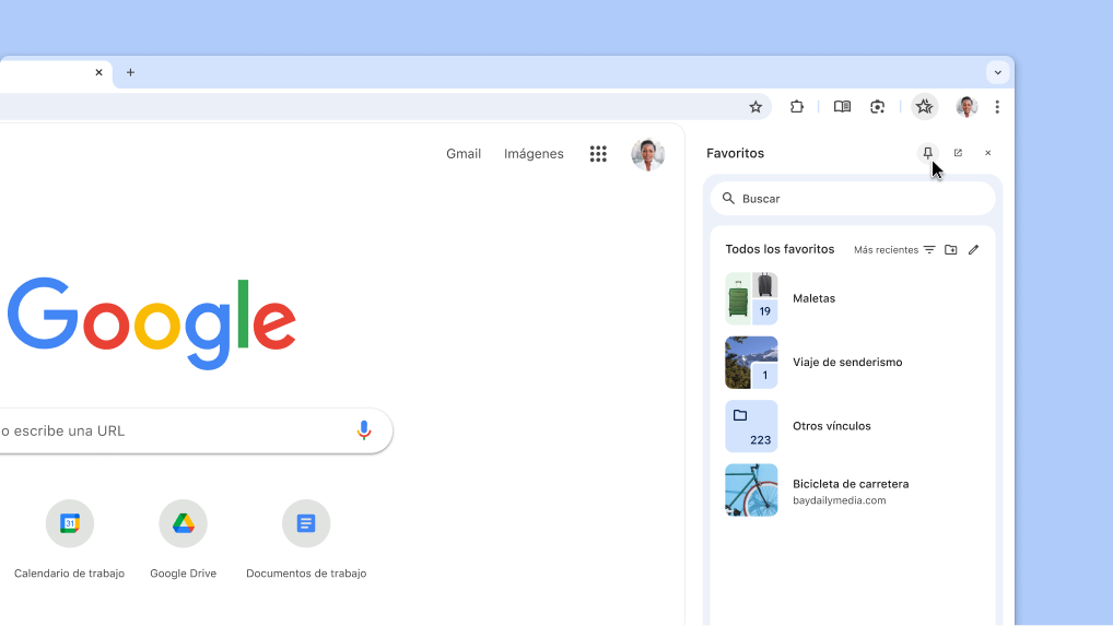 Cómo fijar un panel lateral de Chrome a la barra de herramientas