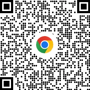 Código QR para descargar el navegador Chrome en dispositivos móviles